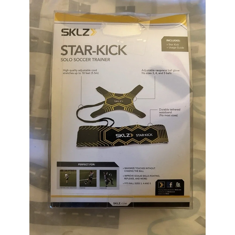 SKLZ Star-Kick Solo Soccer Trainer‎ Training Aid for Ball Sizes 3, 4 & 5  New